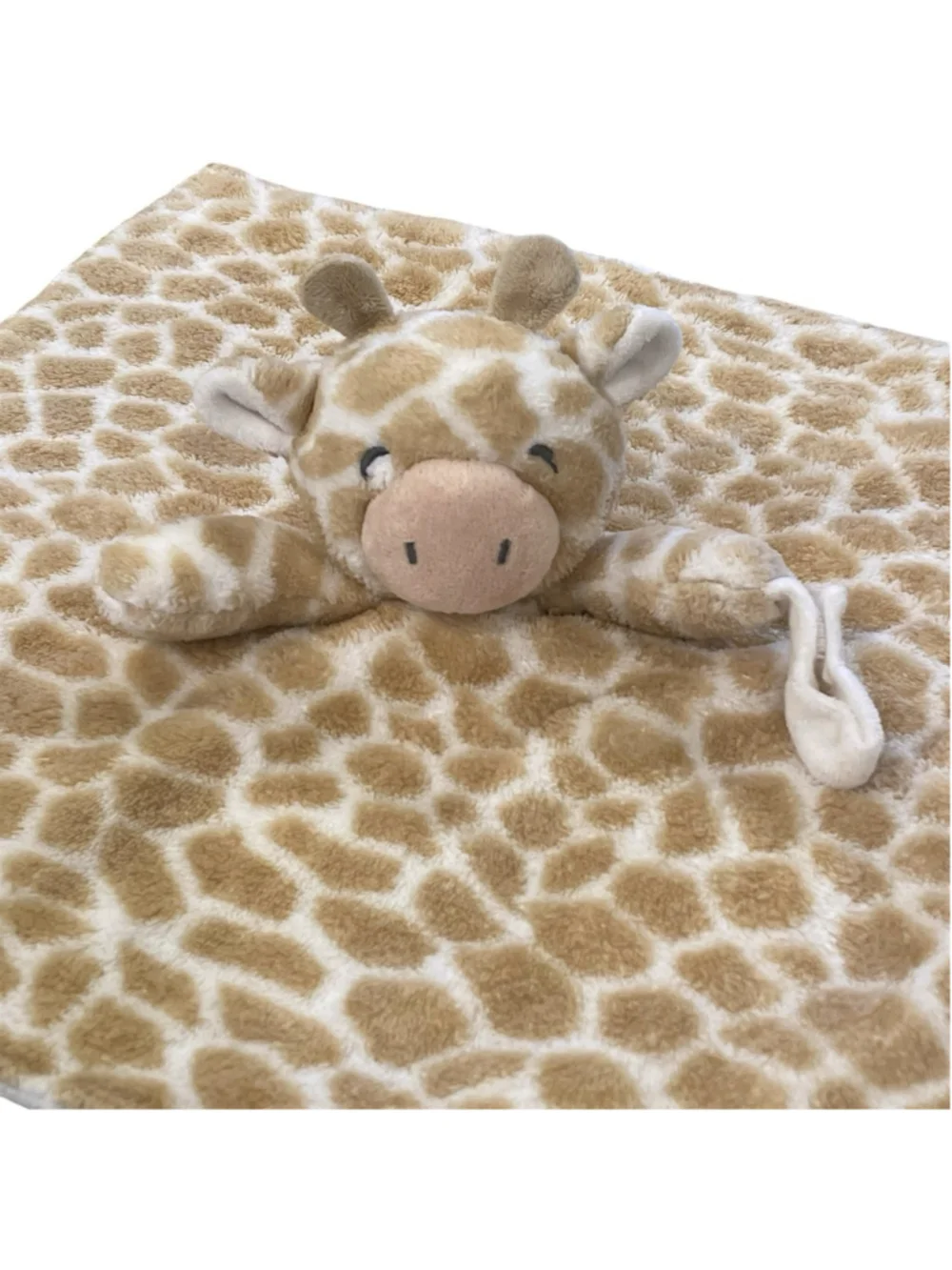 Carters Giraffe Lovey Pacifier Clip Holder Plush Security Blanket 2014